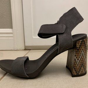 Pedro Garcia Block Heel, Ankle Strap Sandle, 39.5
